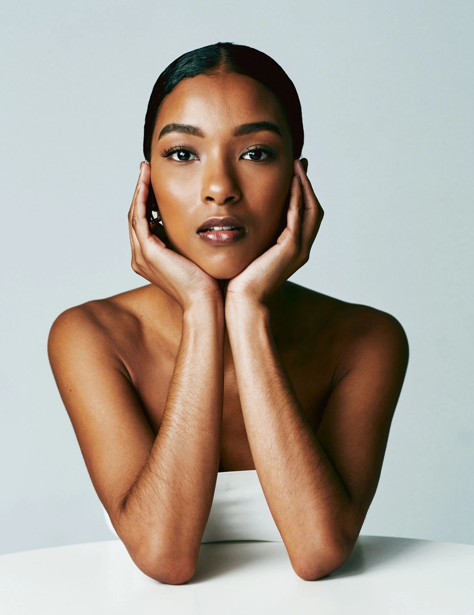 Clean beauty portrait representing editorial expertise